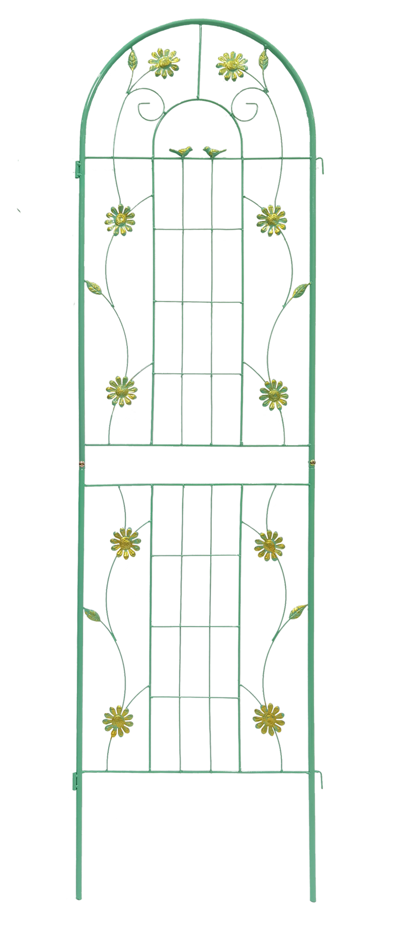 2 Pack Metal Garden Trellis 71" x 19.7" Rustproof Trellis for Climbing Plants Outdoor Flower Support Green