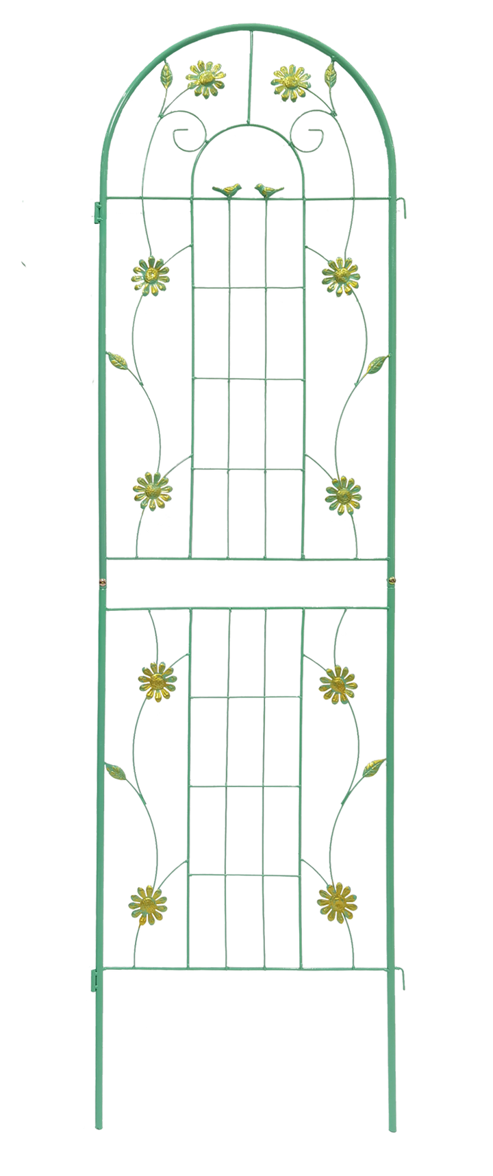 2 Pack Metal Garden Trellis 71" x 19.7" Rustproof Trellis for Climbing Plants Outdoor Flower Support Green