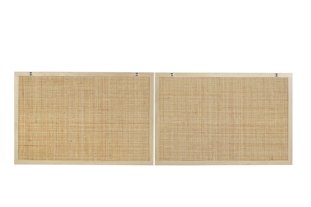 Short double decorative panel,Head board,Natural Rattan, for Bedroom, Living Room,Hallway