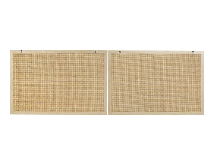 Short double decorative panel,Head board,Natural Rattan, for Bedroom, Living Room,Hallway