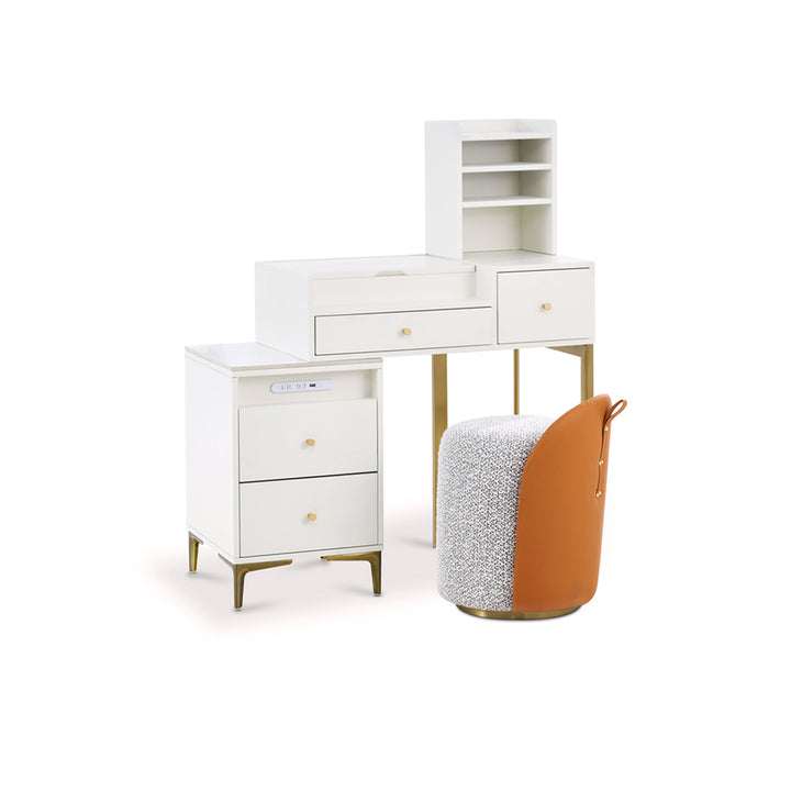 Makeup Vanity Table Set 43.3 X 19.6 X 47.6 in