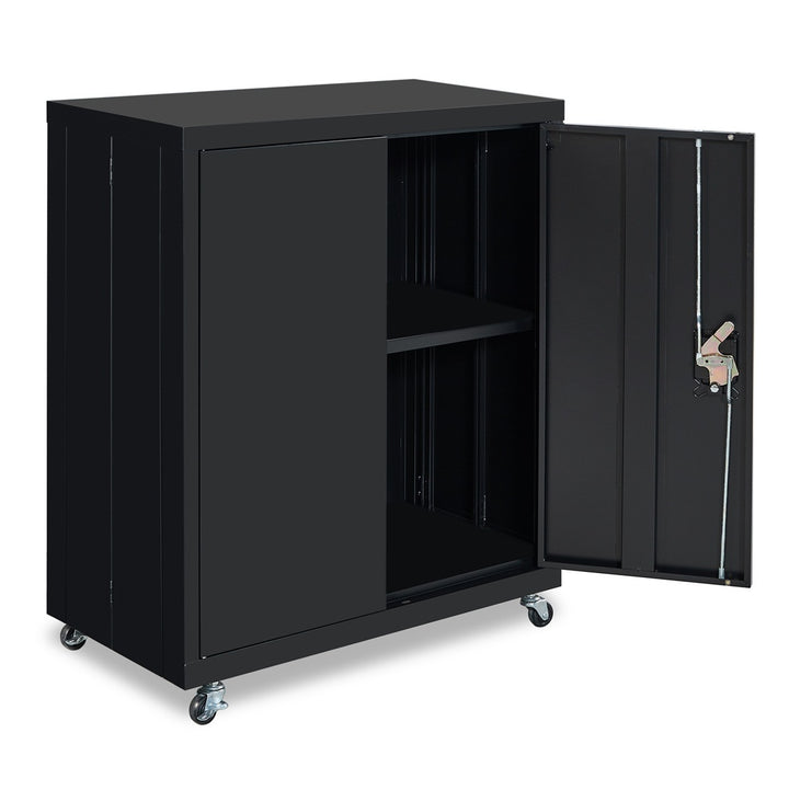 1 Shelf Metal Filing Cabinet, Storage File Cabinet with Lock for Home and Office