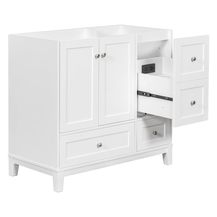 [Cabinet Only] 36" Bathroom vanity, white