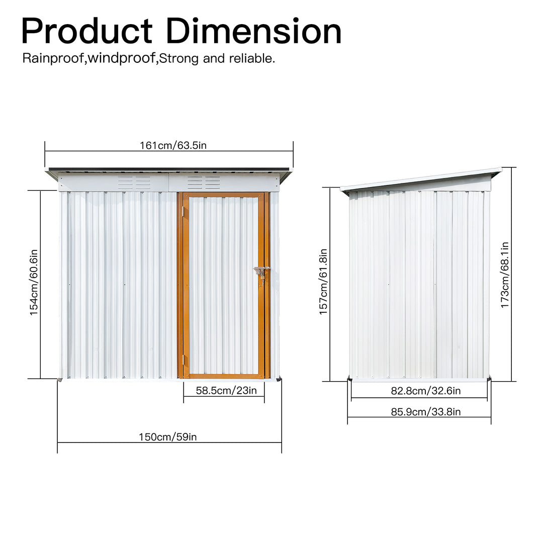 Outdoor storage sheds 5ftx3ft