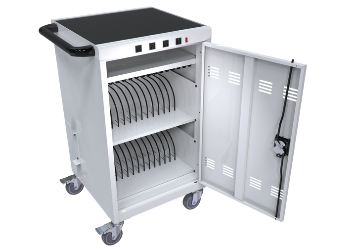 Mobile Charging Cart and Cabinet for Tablets Laptops 31+4-Device