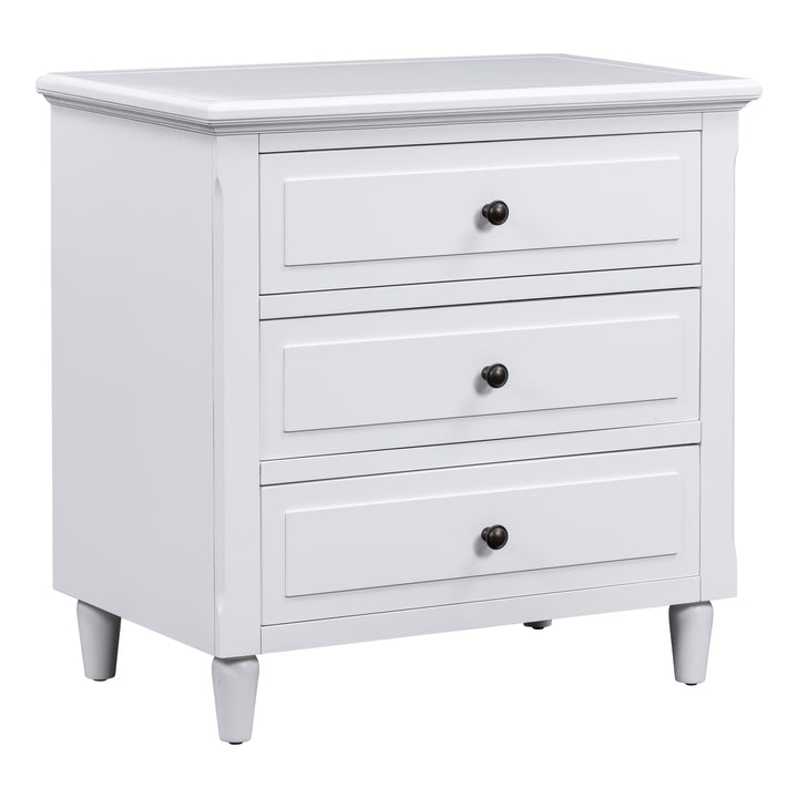 U_STYLE 3-Drawer Nightstand Storage Wood Cabinet (As Same As WF297663AAK)