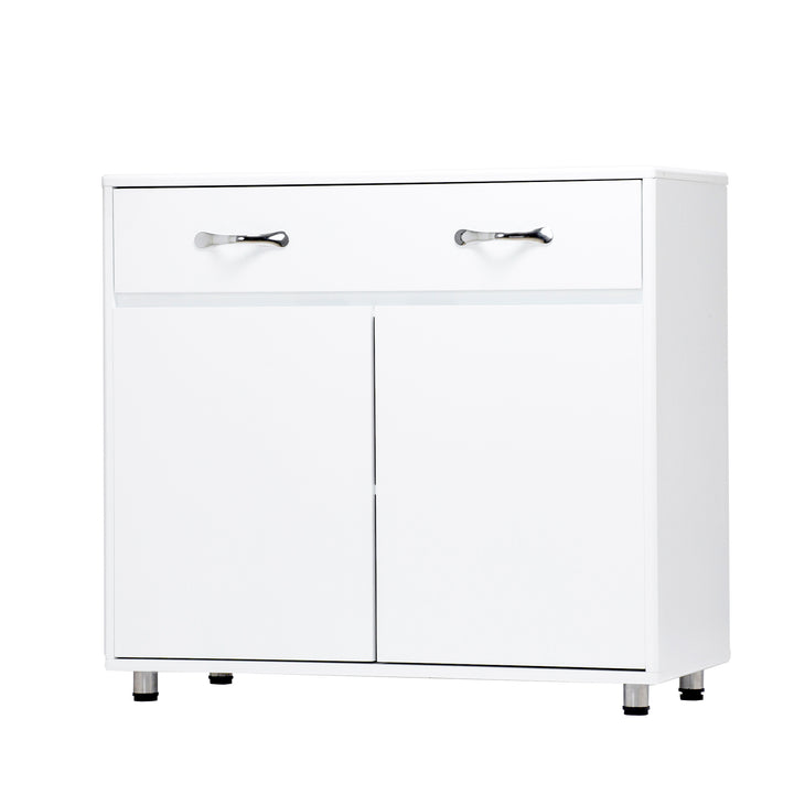 Two door Side Table-White