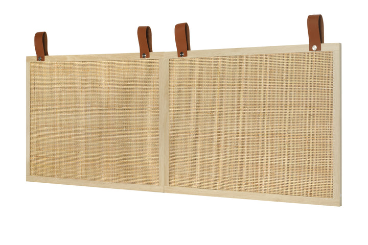 Short double decorative panel,Head board,Natural Rattan, for Bedroom, Living Room,Hallway