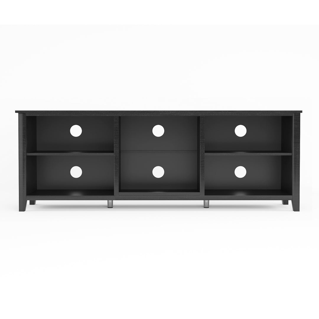 TV Stand Storage Media Console Entertainment Center,Tradition Black