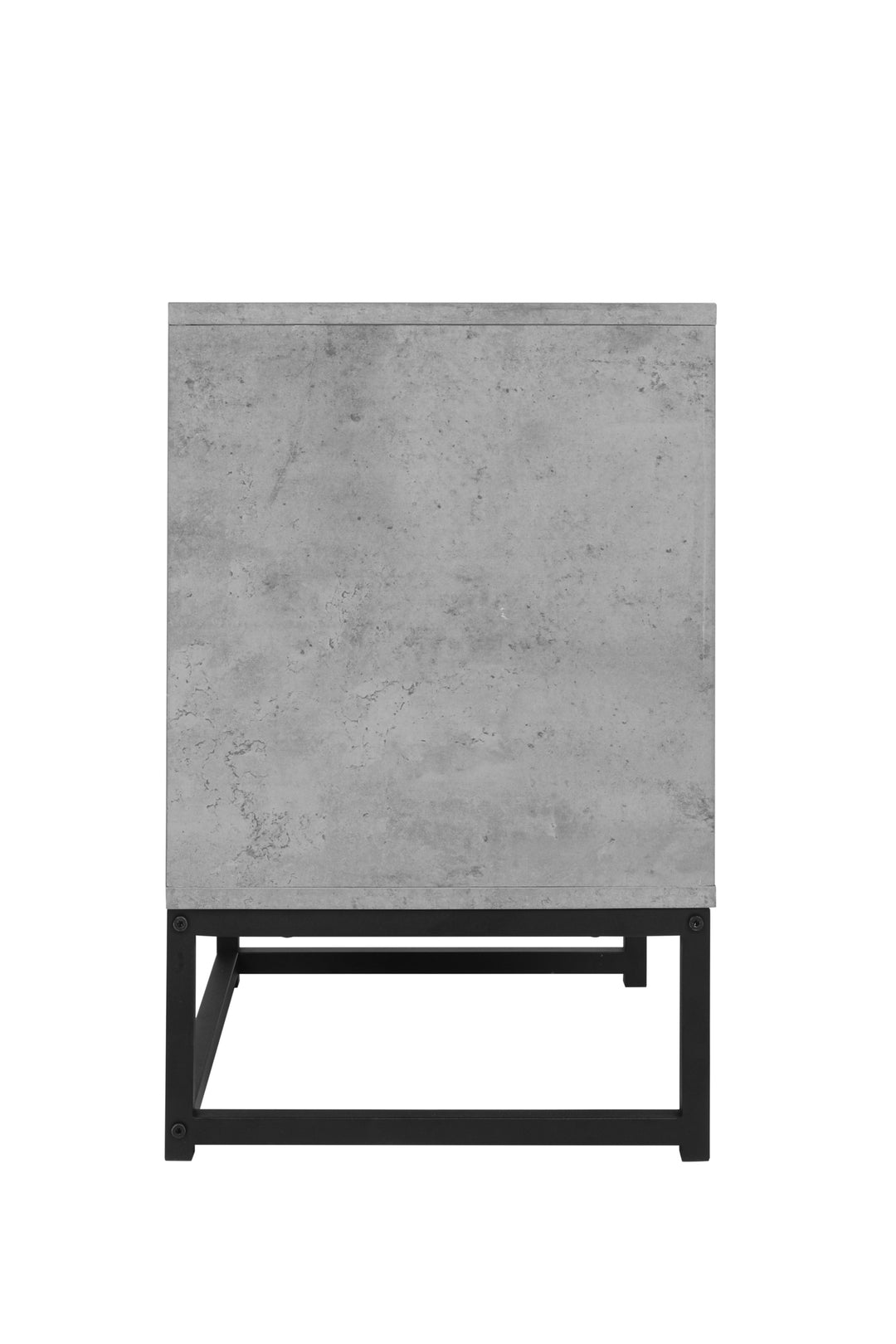 2 Drawer Nightstand,geometric elements,cement grey,for bedroom, living room and study