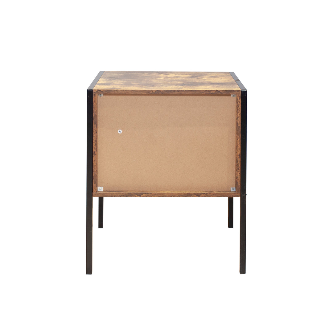 Set of 2 pcs nightstand,industrial style