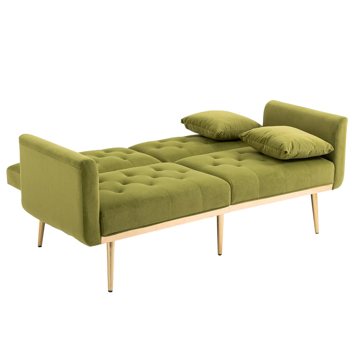 COOLMORE  Velvet  Sofa , Accent sofa .loveseat sofa with metal  feet