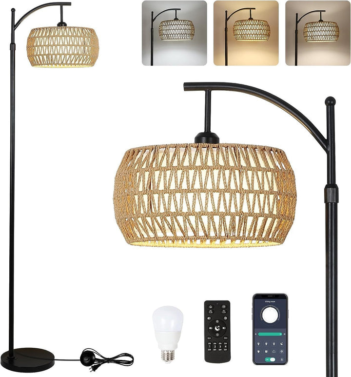 Arc Floor Lamp with Remote Control
