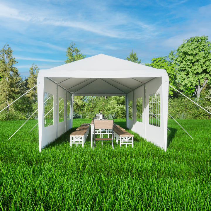 10x30' Wedding Party Canopy Tent Outdoor Gazebo with 8 Removable Sidewalls