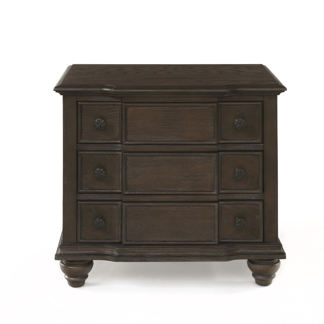 ACME Baudouin Nightstand in Weathered Oak 26113