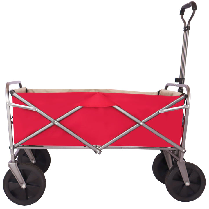 Outdoor Garden Multipurpose Micro Collapsible Beach Trolley Cart Camping Folding Wagon