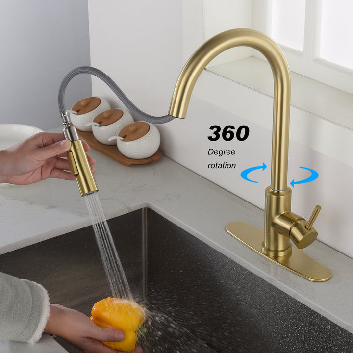 Touch Kitchen Faucet with Pull Down Sprayer