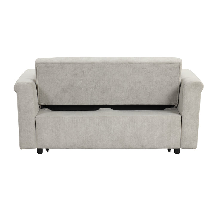 U_STYLE Convertible Soft Cushion Sofa Pull Bed ,for Two People to Sit On