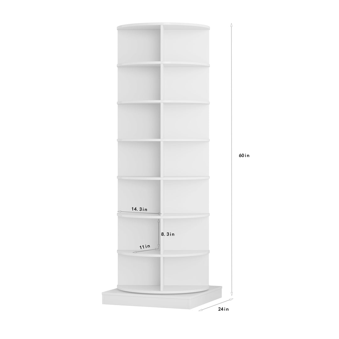 new 360 Rotating shoe cabinet 7 layers Holds Up to 28 Paris of Shoes