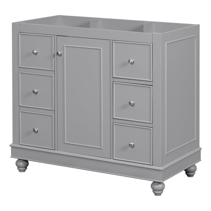 [Cabinet Only] 36" Gray Bathroom vanity