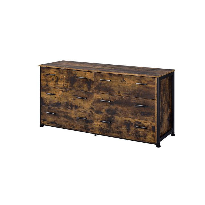 ACME Juvanth Dresser in Rustic Oak & Black Finish 24265