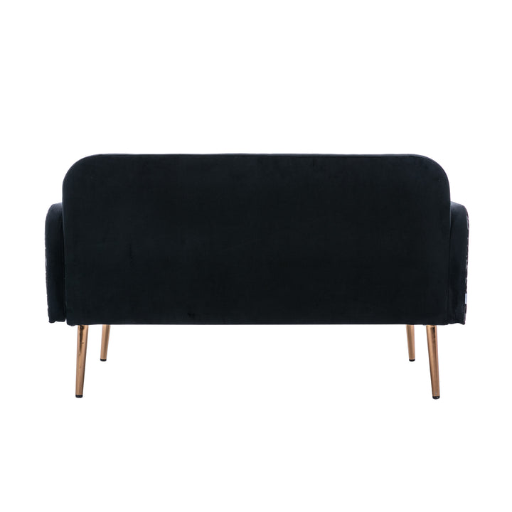 COOLMORE  Velvet  Sofa , Accent sofa .loveseat sofa with metal feet