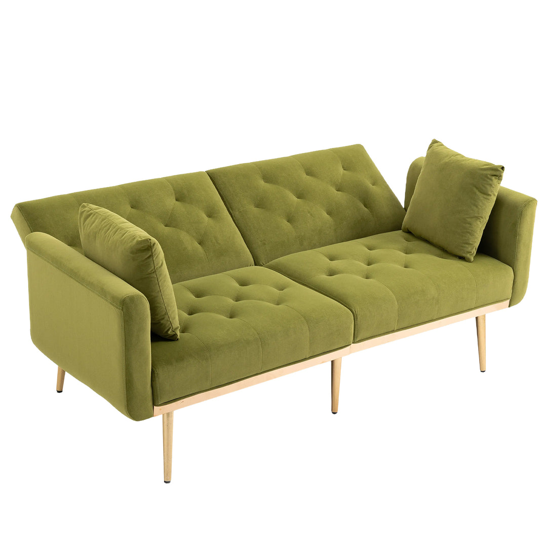 COOLMORE  Velvet  Sofa , Accent sofa .loveseat sofa with metal  feet