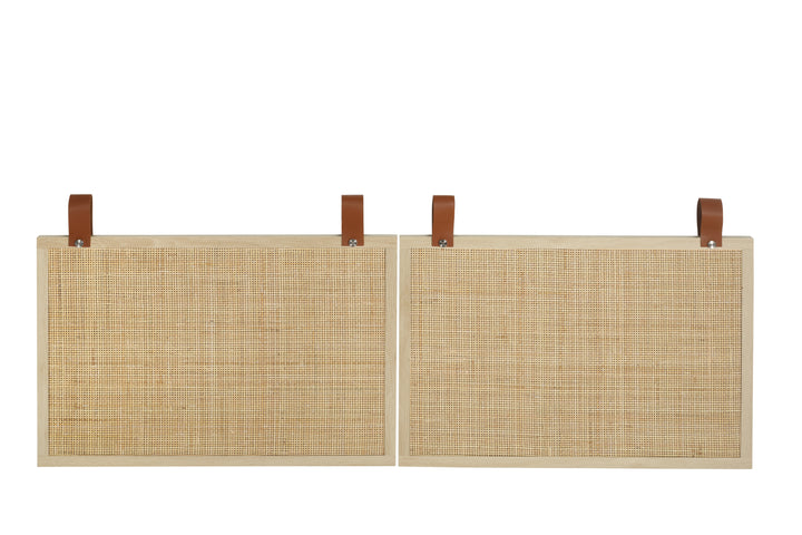 Short double decorative panel,Head board,Natural Rattan, for Bedroom, Living Room,Hallway