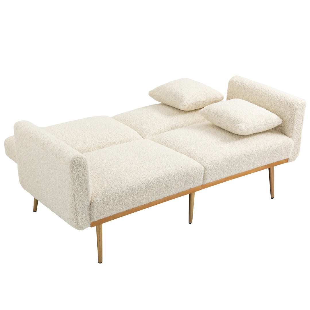 COOLMORE  Velvet  Sofa , Accent sofa .loveseat sofa with metal  feet