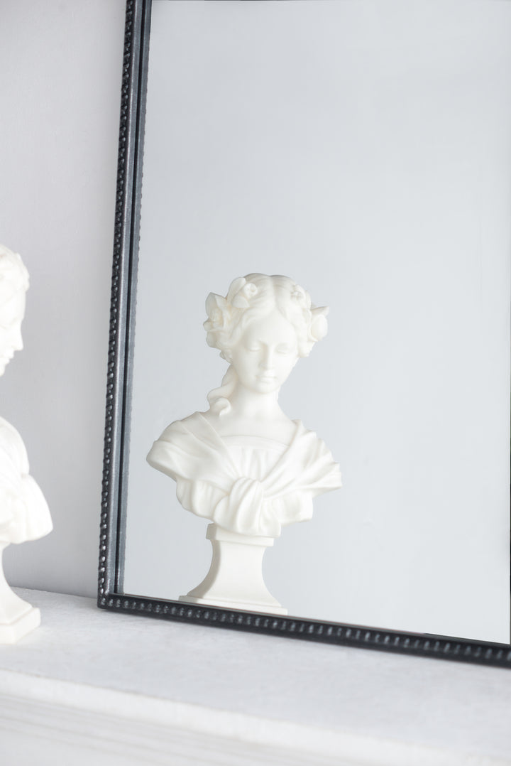 24" x 36" Classic Design Mirror with and Baroque Inspired Frame for Bathroom, Entryway Console Lean Against Wall