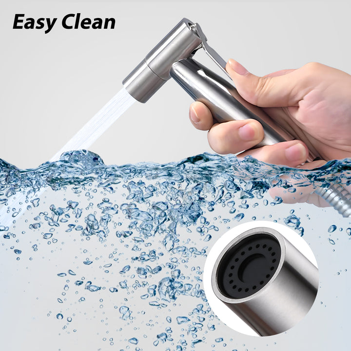 Handheld Bidet Sprayer for Toilet-Adjustable Water Pressure Control with Bidet Hose for Wash