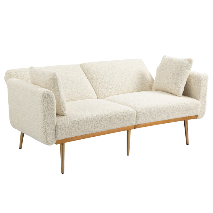 COOLMORE  Velvet  Sofa , Accent sofa .loveseat sofa with metal  feet