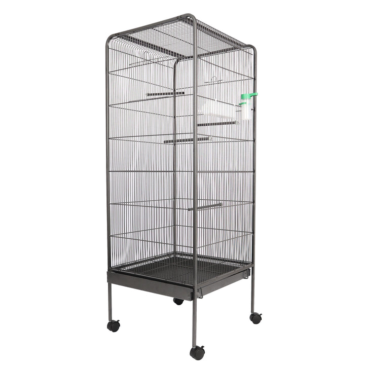 Bird Cage for Parakeets Cockatiels Parrot Green Cheek Conures Pigeons Lovebird with Rolling Stand