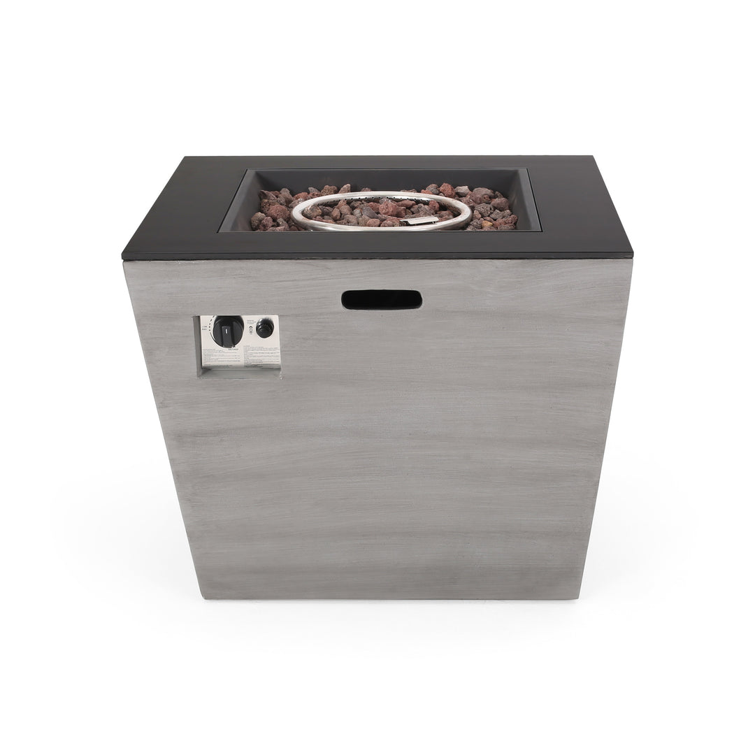 LANGTON 30" SQUARE MGO FIRE PIT - 50,000 BTU