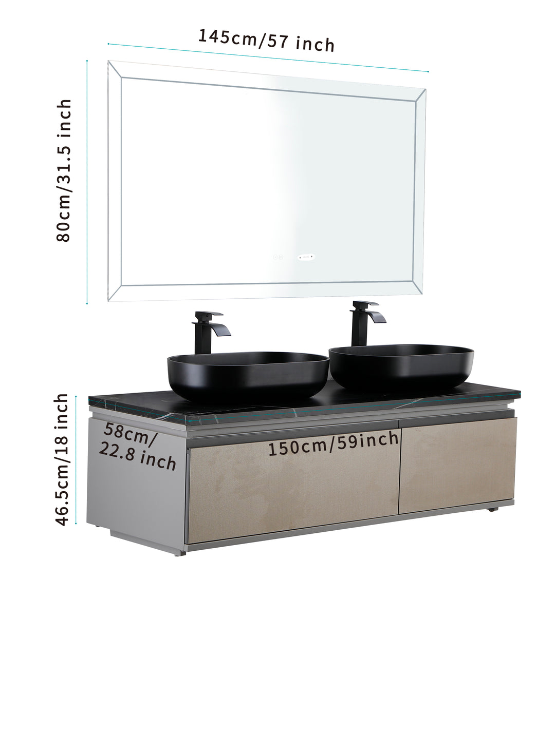 24*14*5.5  Matte Shell  Bathroom Sink