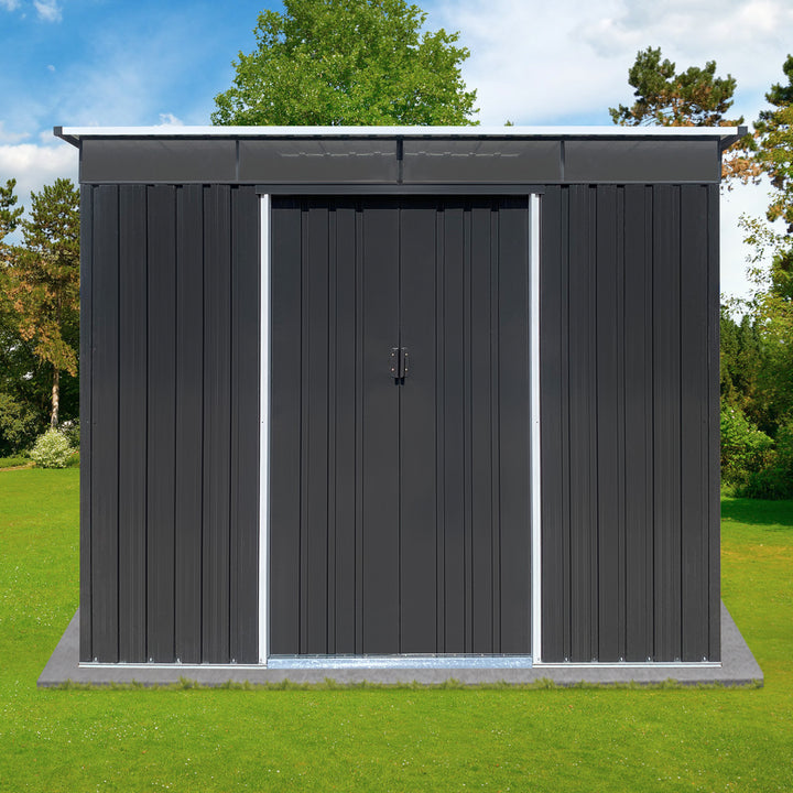 Metal garden sheds 6ftx8ft outdoor storage sheds Acrylic Total