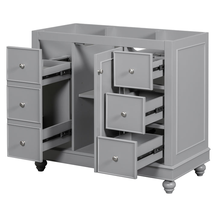 [Cabinet Only] 36" Gray Bathroom vanity