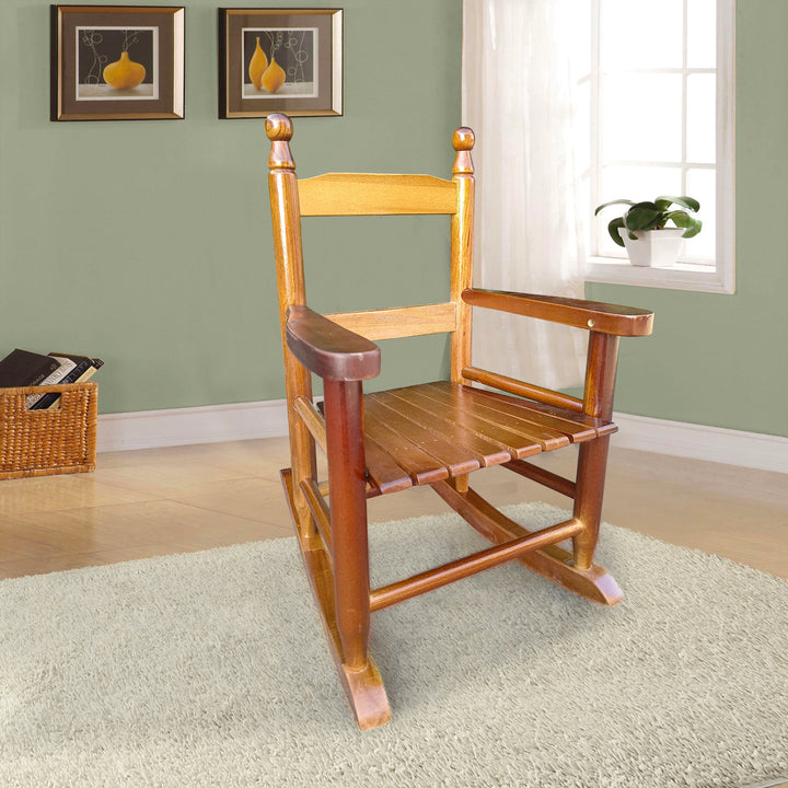 Children's  rocking oak chair- Indoor or Outdoor -Suitable for kids-Durable