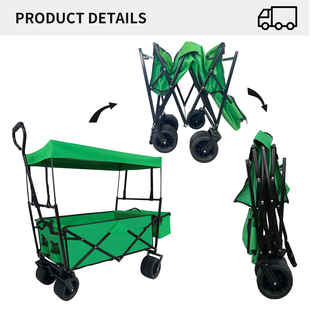 Outdoor Garden Park Utility kids wagon portable beach trolley cart camping foldable folding wagon