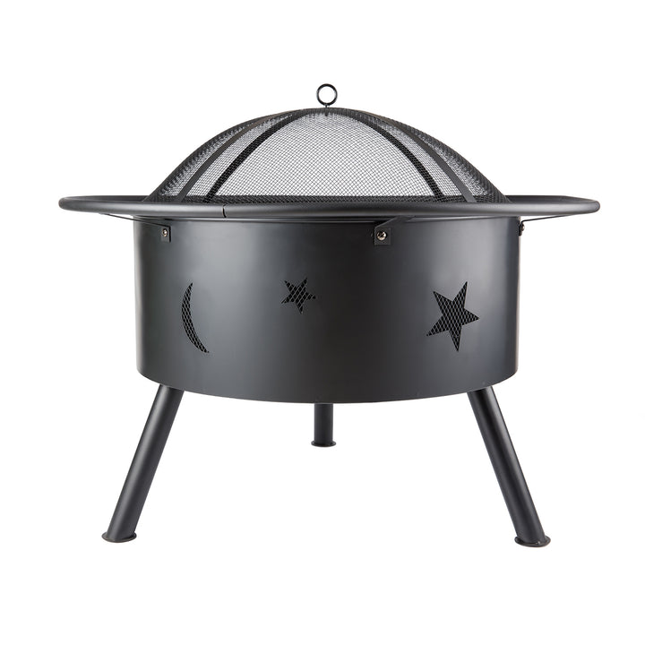 32'' Bridgeman Star and Moon IRON Burning Outdoor FIRE PIT