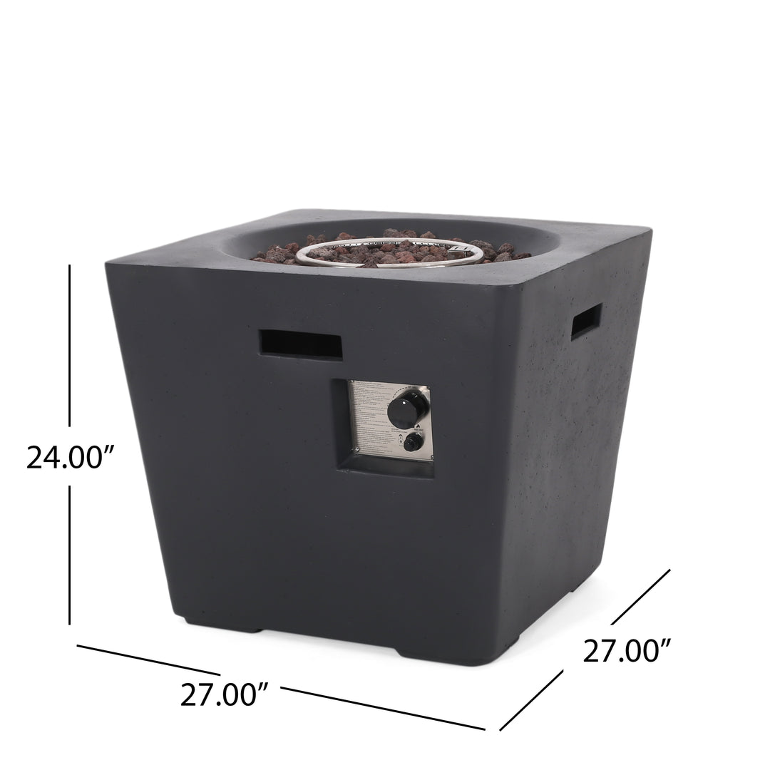 ELLISON SQUARE 24" FIRE PIT - 40,000 BTU