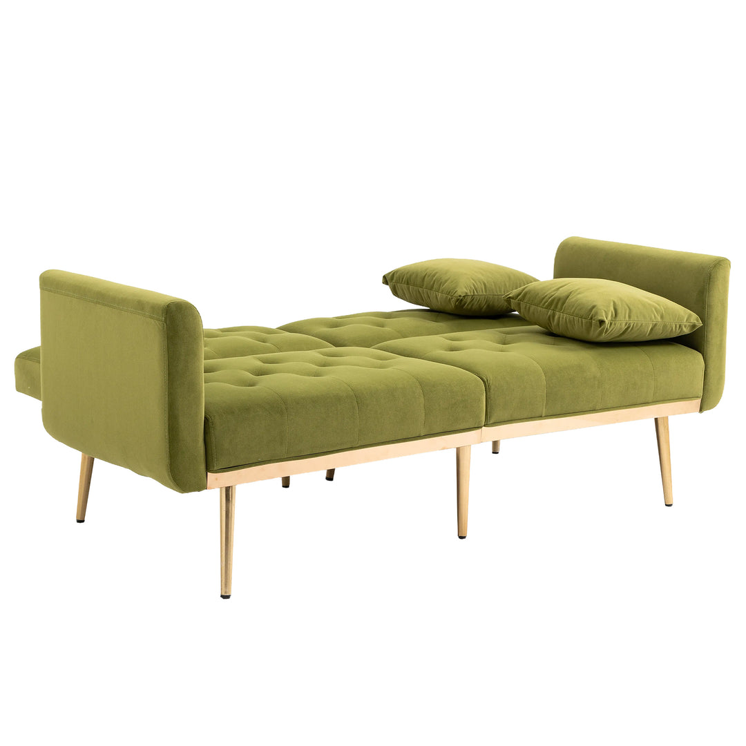 COOLMORE  Velvet  Sofa , Accent sofa .loveseat sofa with metal  feet