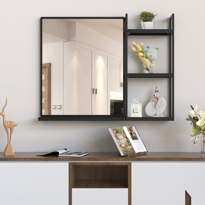 Custom Bathroom Vanity Mirror With Storage