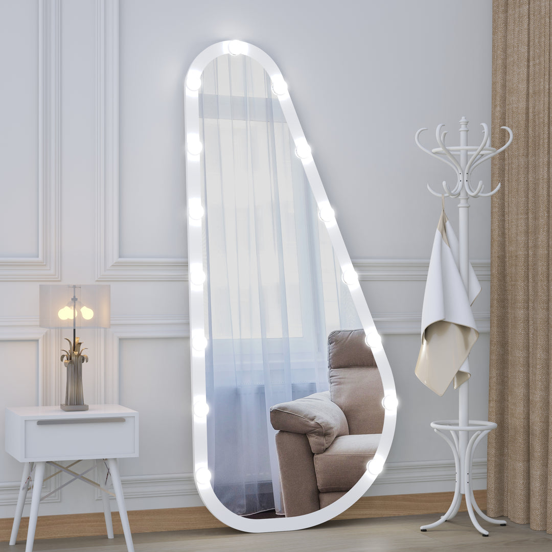 Custom Gorgeous and Luxury Full Length Mirror With Light Bulbs