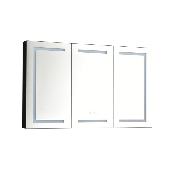 ZIYUNTC LED Mirror Medicine Cabinet with Lights, Dimmer, Defogger, Clock, Temp Display