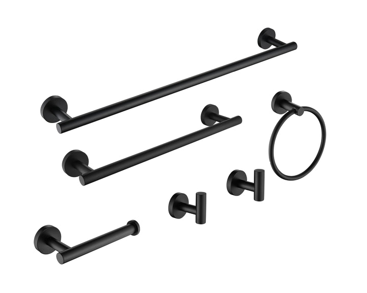 ADABABY 6 Piece Stainless Steel Bathroom Towel Rack Set Wall Mount