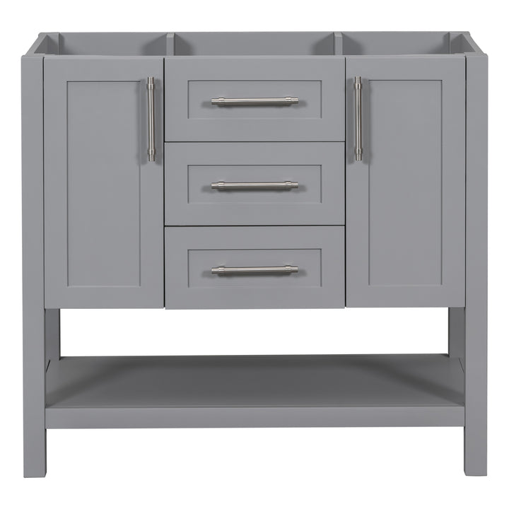 [Cabinet Only] 36-Inch Grey Bathroom Vanity